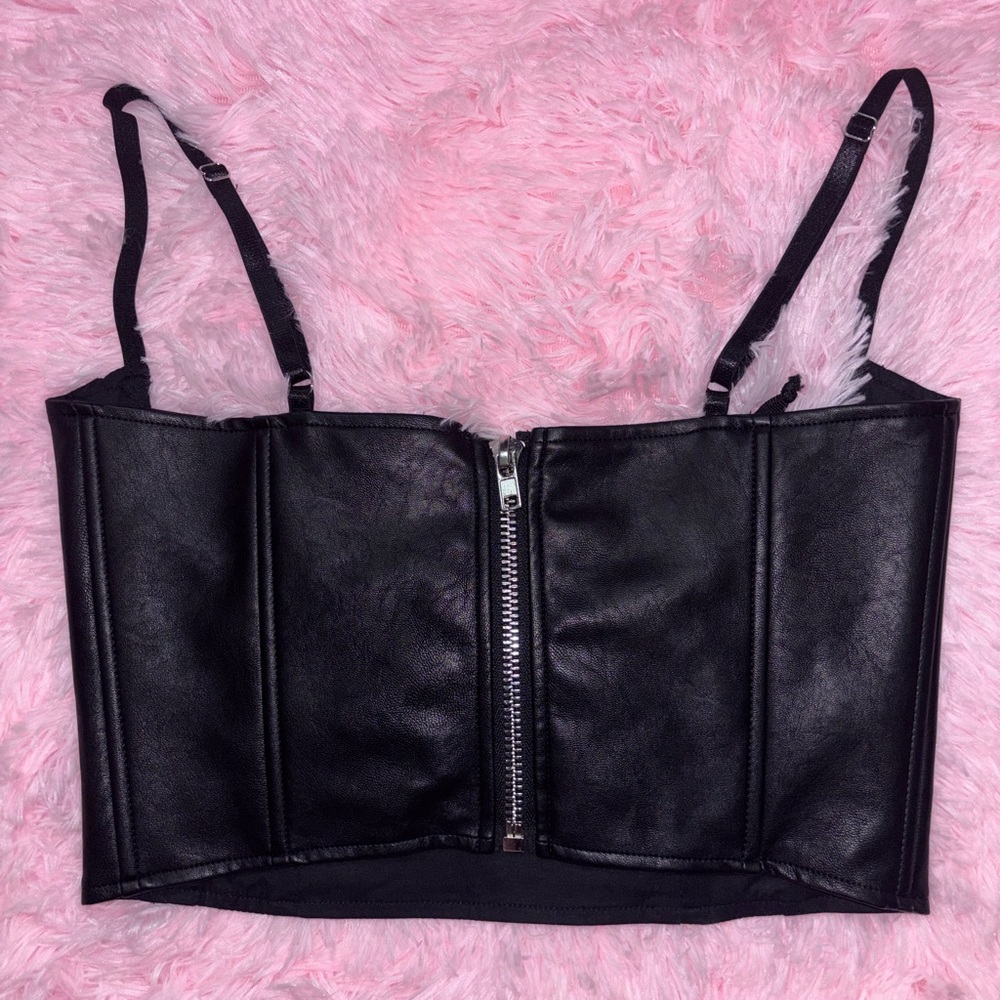 CURRENT MOOD Black Underbust Corset Top - Medium - Picture 4 of 4